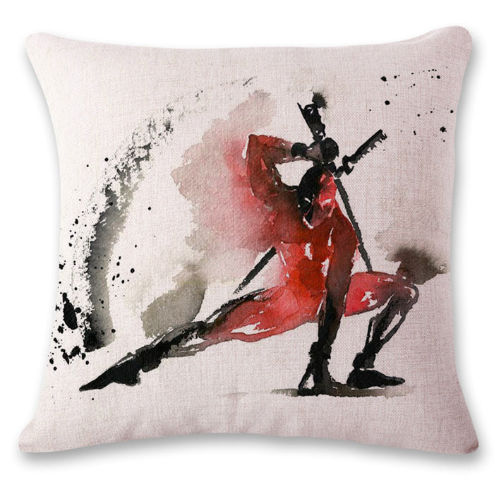 Wholesale Watercolor Superhero Linen Pillow Sofa Cushion JDC-PW-Huashui003