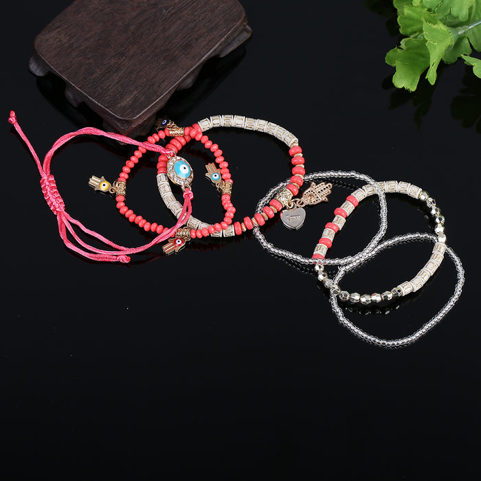 Wholesale Bracelet Resin Cute Palm Multilayer Bracelet MOQ≥2 JDC-BT-JiaX007