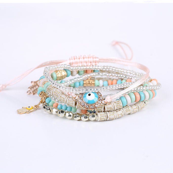 Wholesale Bracelet Resin Cute Palm Multilayer Bracelet MOQ≥2 JDC-BT-JiaX007