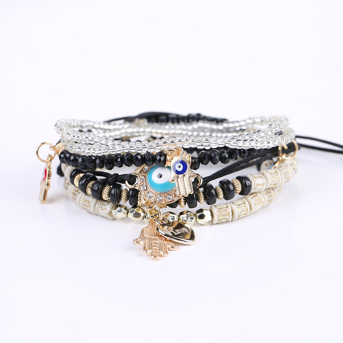 Wholesale Bracelet Resin Cute Palm Multilayer Bracelet MOQ≥2 JDC-BT-JiaX007