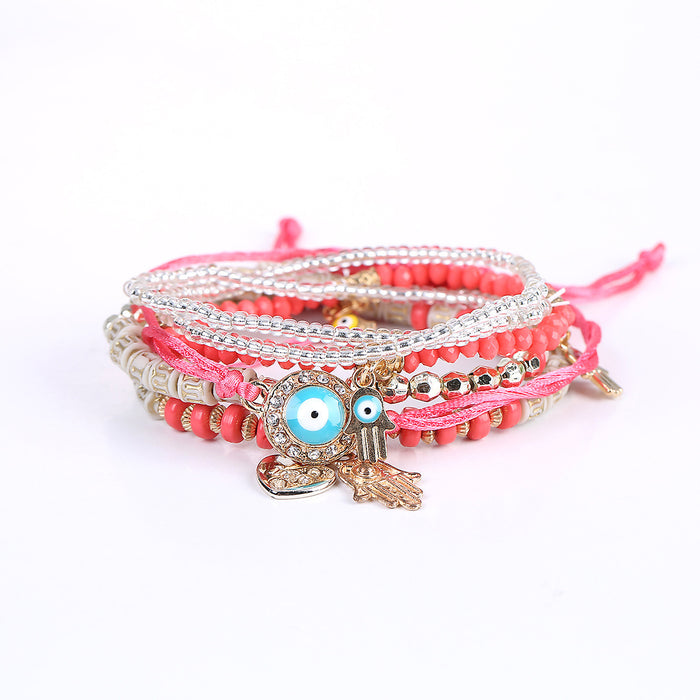 Wholesale Bracelet Resin Cute Palm Multilayer Bracelet MOQ≥2 JDC-BT-JiaX007