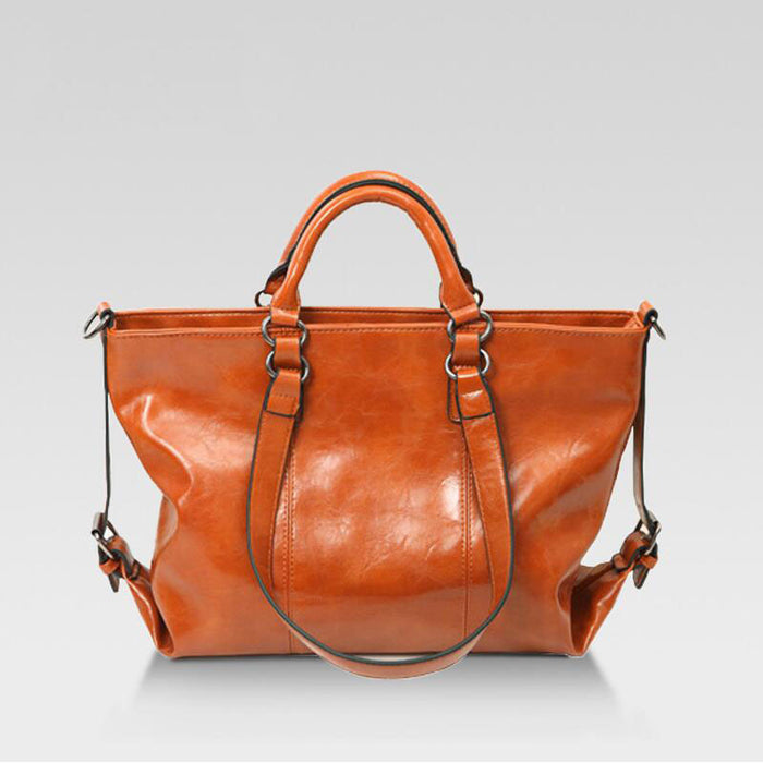 Wholesale Shoulder Bag PU Oil Wax Leather Simple Handheld Diagonal Cross JDC-SD-Sijie002