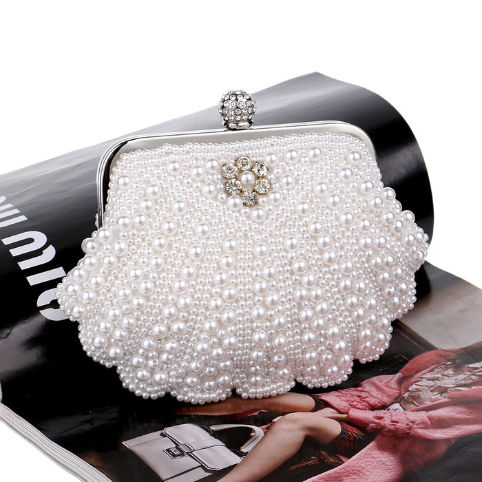 Wholesale Pearl Embroidered Dinner Bags Women's Fashion Pearl Banquet Bags JDC-HB-YMi001