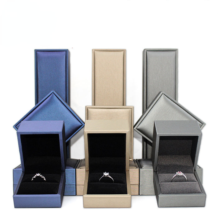 Wholesale Jewelry Packaging PU Leather Jewelry Box Storage MOQ≥2 JDC-JP-JiuXING001