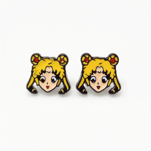 Jewelry WholesaleWholesale Paint Alloy Anime Earrings MOQ≥2 JDC-ES-MKe003 Earrings 萌客 %variant_option1% %variant_option2% %variant_option3%  Factory Price JoyasDeChina Joyas De China