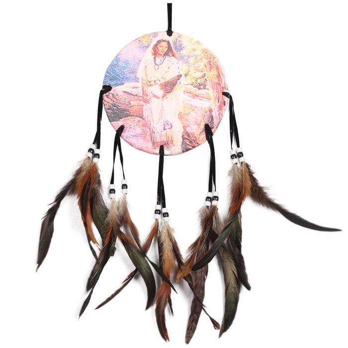 Wholesale Dreamcatcher Oil Painting Totem Hand Weaving JDC-DC-LZ055