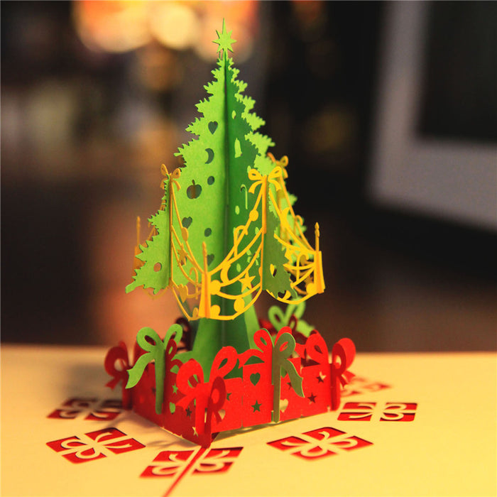 Wholesale Greeting Cards 3D Creative Christmas Cards JDC-GC-LiD001