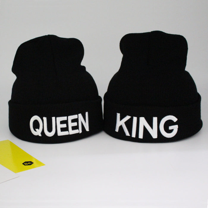 Wholesale Hat Acrylic Winter Outdoor Embroidered Letters Warm Knit Hat MOQ≥2 JDC-FH-TangQ007