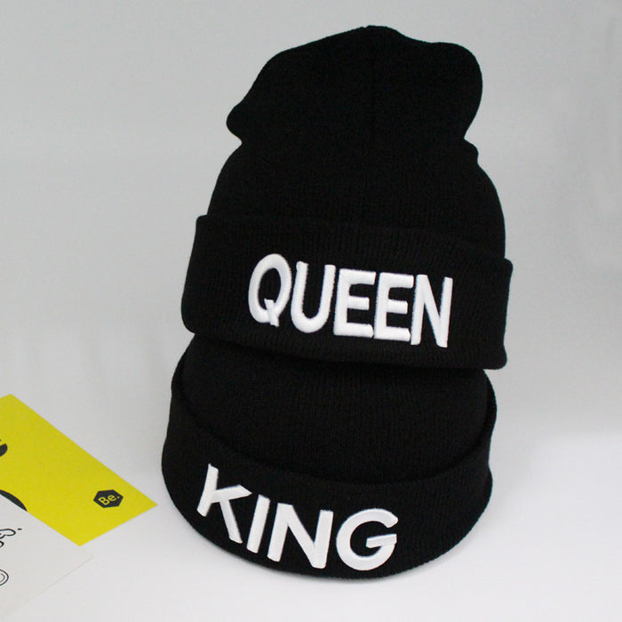 Wholesale Hat Acrylic Winter Outdoor Embroidered Letters Warm Knit Hat MOQ≥2 JDC-FH-TangQ007