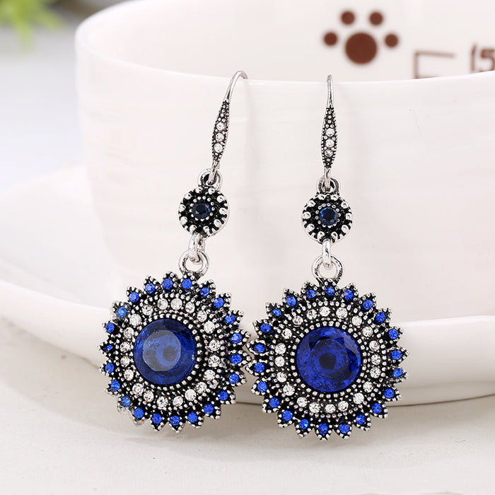 Jewelry WholesaleWholesale vintage bohemian sunflower earrings JDC-ES-KaiQ006 Earrings 凯庆 %variant_option1% %variant_option2% %variant_option3%  Factory Price JoyasDeChina Joyas De China