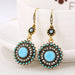 Jewelry WholesaleWholesale vintage bohemian sunflower earrings JDC-ES-KaiQ006 Earrings 凯庆 %variant_option1% %variant_option2% %variant_option3%  Factory Price JoyasDeChina Joyas De China