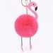 Jewelry WholesaleWholesale imitation Rex rabbit hair Flamingo key chain MOQ ≥ 10 JDC-KC-YZ006 Keychains 永泽 %variant_option1% %variant_option2% %variant_option3%  Factory Price JoyasDeChina Joyas De China