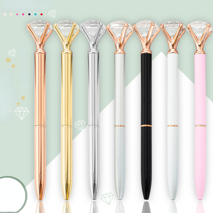 Wholesale Metal Diamond Ballpoint Pen MOQ≥2 JDC-BP-HongD001