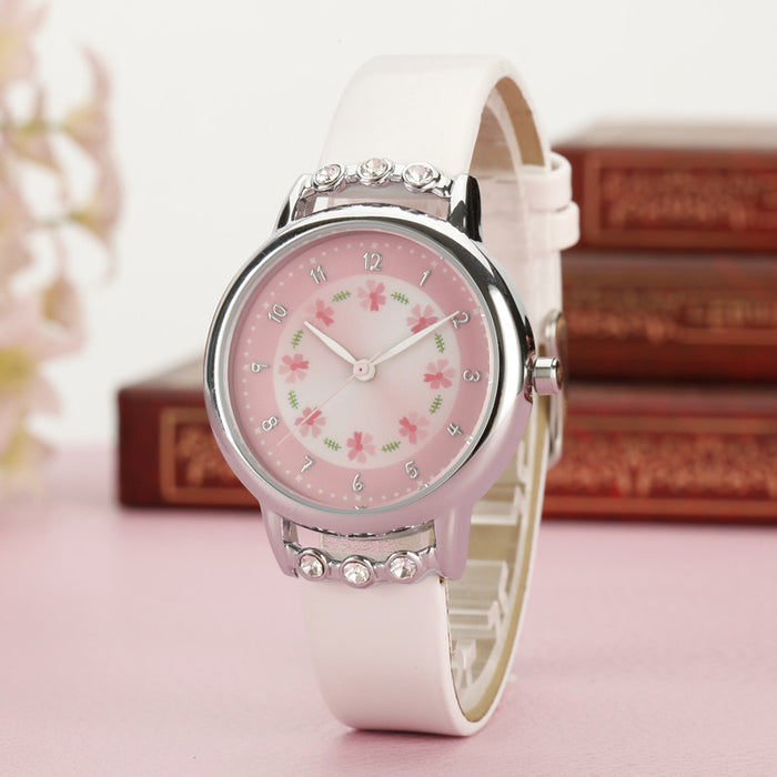 Jewelry WholesaleWholesale Kids Leather Waterproof Quartz Watch JDC-WH-Qiqi002 Watch 琪琪 %variant_option1% %variant_option2% %variant_option3%  Factory Price JoyasDeChina Joyas De China