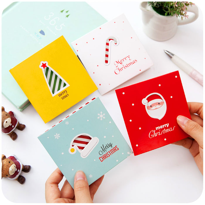 Wholesale Greeting Cards Christmas Eve Cute Mini Greeting Cards Christmas MOQ≥100 JDC-GC-CaiQ002