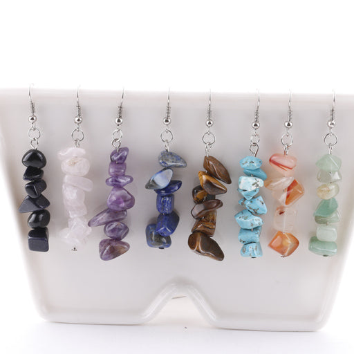 Jewelry WholesaleWholesale pure handmade crystal stone natural stone DIY earrings JDC-ES-DY019 Earrings 帝雁 %variant_option1% %variant_option2% %variant_option3%  Factory Price JoyasDeChina Joyas De China