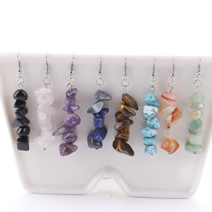 Jewelry WholesaleWholesale pure handmade crystal stone natural stone DIY earrings JDC-ES-DY019 Earrings 帝雁 %variant_option1% %variant_option2% %variant_option3%  Factory Price JoyasDeChina Joyas De China