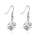 Jewelry WholesaleWholesale small square zircon long earrings JDC-ES-Mimeng047 Earrings 米萌 %variant_option1% %variant_option2% %variant_option3%  Factory Price JoyasDeChina Joyas De China