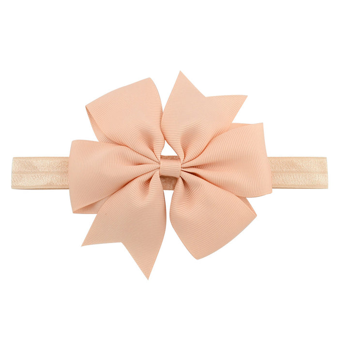 Wholesale kids hair band 11cm fishtail ribbon bow hair band MOQ≥2 JDC-HD-YL010