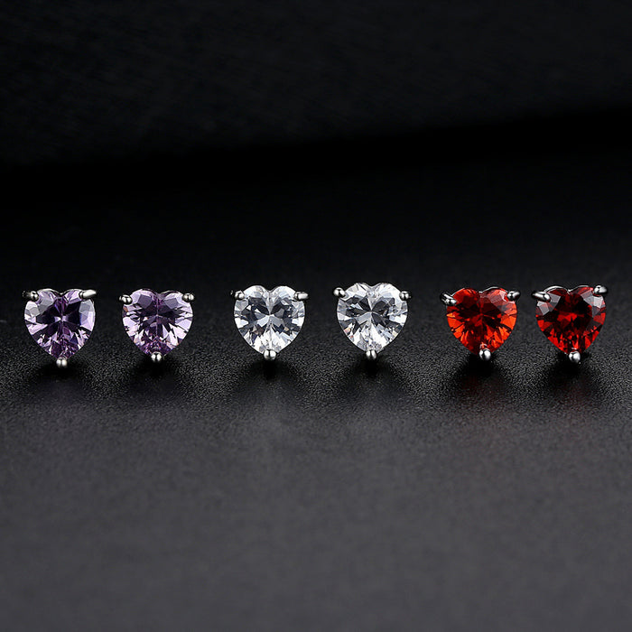 Jewelry WholesaleWholesale pomegranate zircon stud earrings JDC-ES-Mimeng041 Earrings 米萌 %variant_option1% %variant_option2% %variant_option3%  Factory Price JoyasDeChina Joyas De China