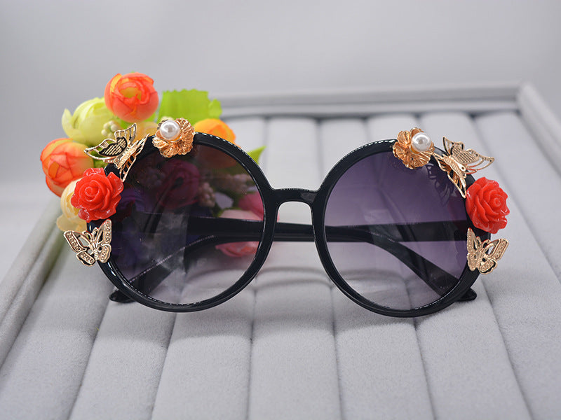 Jewelry WholesaleWholesale flower seaside holiday beach sunglasses JDC-SG-NT008 Sunglasses 妮头 %variant_option1% %variant_option2% %variant_option3%  Factory Price JoyasDeChina Joyas De China