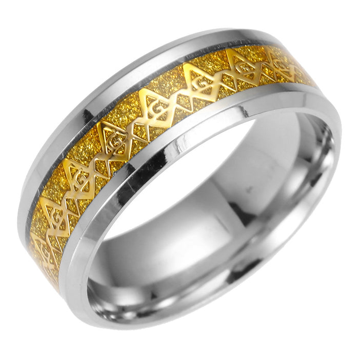 Wholesale Rings Titanium Steel JDC-RS-ShouM029