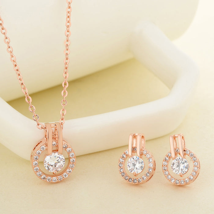 Wholesale Zircon Simple Set Lover's Eye Small Fresh Set JDC-NE-BeiF002