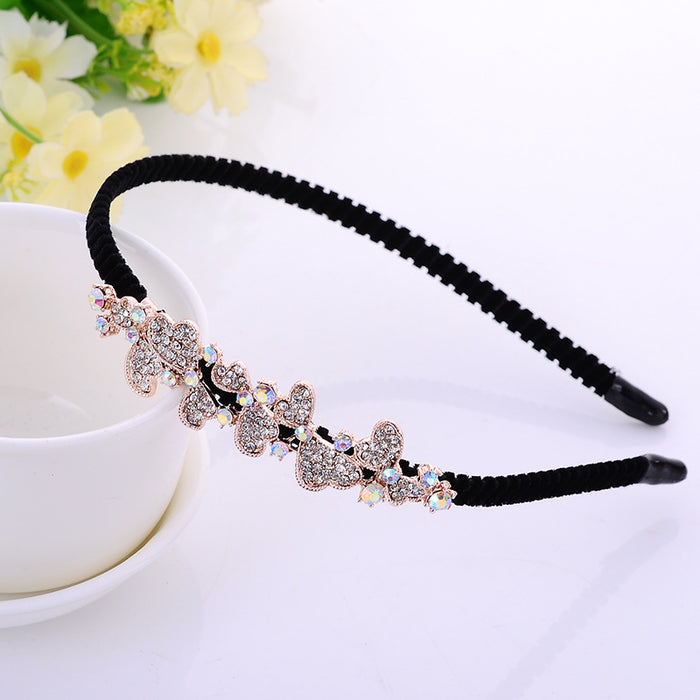 Jewelry WholesaleWholesale bow rhinestone alloy hair band JDC-HD-ZhuoL002 Headband 卓联 %variant_option1% %variant_option2% %variant_option3%  Factory Price JoyasDeChina Joyas De China