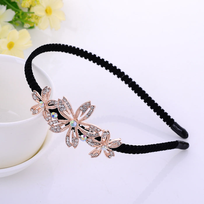 Jewelry WholesaleWholesale bow rhinestone alloy hair band JDC-HD-ZhuoL002 Headband 卓联 %variant_option1% %variant_option2% %variant_option3%  Factory Price JoyasDeChina Joyas De China