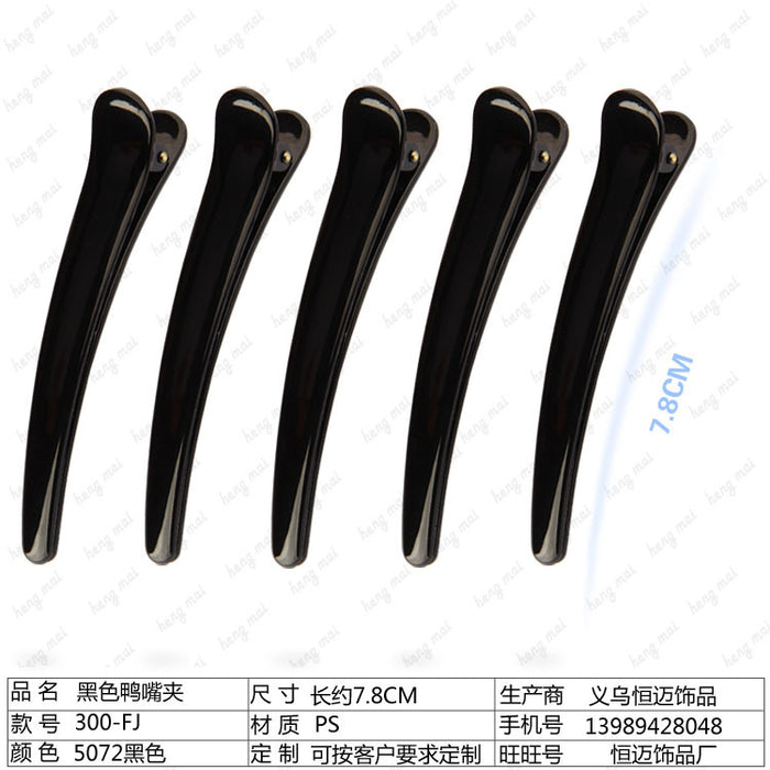 Wholesale hairdressing black spray paint hair clip stay sea clip JDC-HC-Liuyi003