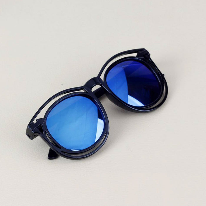 Jewelry WholesaleWholesale Double Border Hollow Colorful Baby Sunglasses Color JDC-SG-ShuaiR001 Sunglasses 帅睿 %variant_option1% %variant_option2% %variant_option3%  Factory Price JoyasDeChina Joyas De China