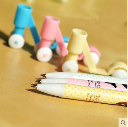 Wholesale Ballpoint Pen Plastic Creative Scooter Shape Stereo Gelatin Pen JDC-BP-CaiW004