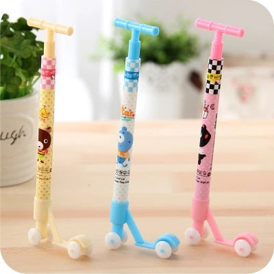 Wholesale Ballpoint Pen Plastic Creative Scooter Shape Stereo Gelatin Pen JDC-BP-CaiW004