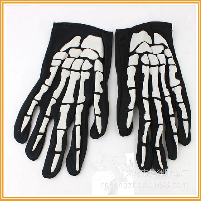 Wholesale Socks Cloth Halloween Skeleton Gloves Skull Skeleton Paws Bleeding MOQ≥2 JDC-SK-hengz003