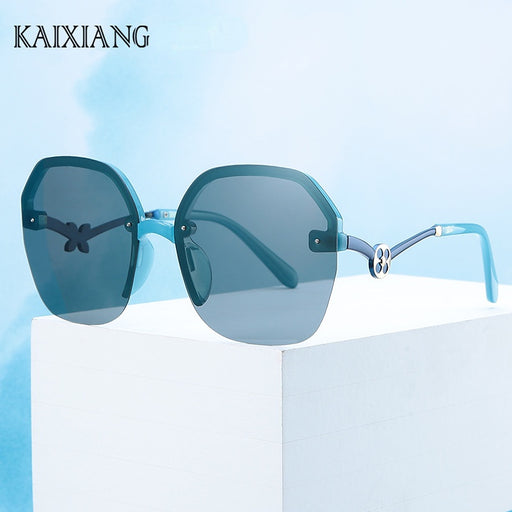 Jewelry WholesaleWholesale Half Frame Petal Polarized Sunglasses UV Protection JDC-SG-KaiX020 Sunglasses 凯祥 %variant_option1% %variant_option2% %variant_option3%  Factory Price JoyasDeChina Joyas De China