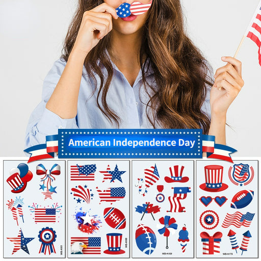 Jewelry WholesaleWholesale American Independence Day Waterproof Tattoo Stickers JDC-TS-XLM003 Sticker 星里美 %variant_option1% %variant_option2% %variant_option3%  Factory Price JoyasDeChina Joyas De China