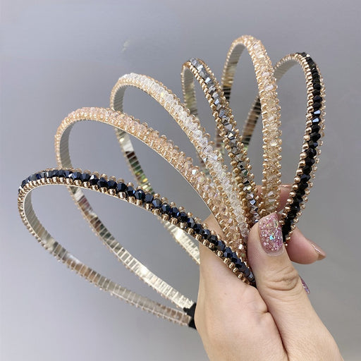 Jewelry WholesaleWholesale crystal full drill hole steel rim fine edge hair band JDC-HD-Suim002 Headband 随敏 %variant_option1% %variant_option2% %variant_option3%  Factory Price JoyasDeChina Joyas De China