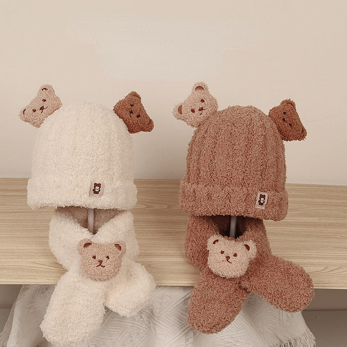 Wholesale Hat Wool Warm Earmuff Scarf Set JDC-FH-Shengs007