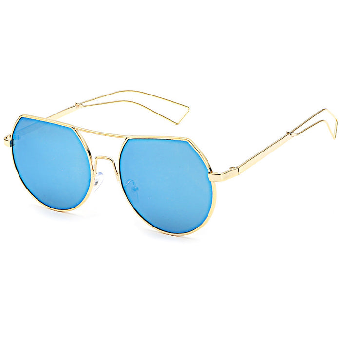 Jewelry WholesaleWholesale metal frame color film reflective sunglasses JDC-SG-XingY012 Sunglasses 兴业 %variant_option1% %variant_option2% %variant_option3%  Factory Price JoyasDeChina Joyas De China