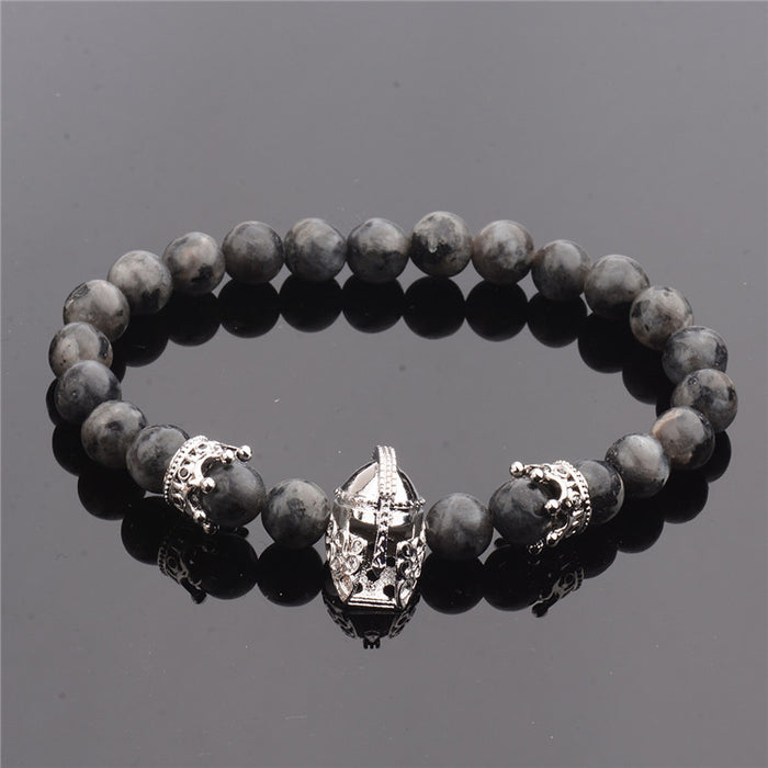 Wholesale Fashion Volcanic Stone Helmet Bracelet JDC-BT-DuoW007