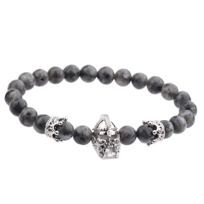 Wholesale Fashion Volcanic Stone Helmet Bracelet JDC-BT-DuoW007