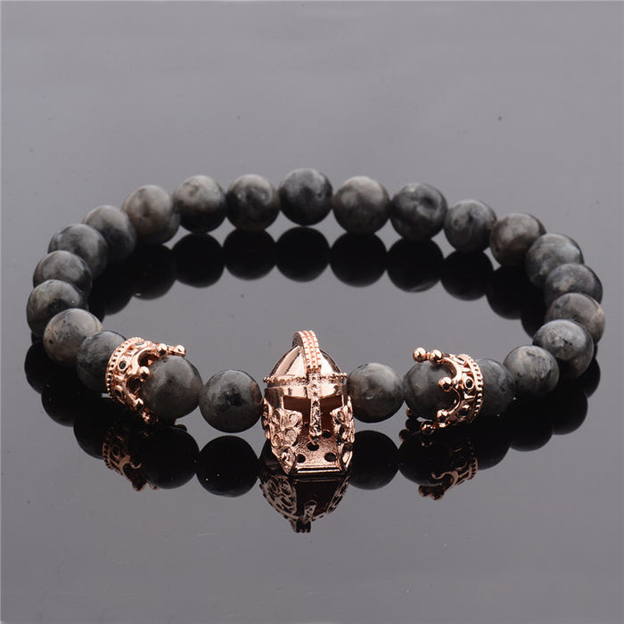 Wholesale Fashion Volcanic Stone Helmet Bracelet JDC-BT-DuoW007