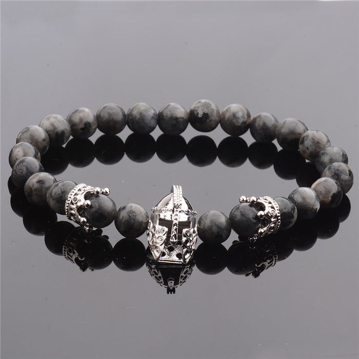 Wholesale Fashion Volcanic Stone Helmet Bracelet JDC-BT-DuoW007