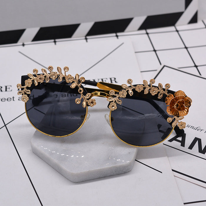 Jewelry WholesaleWholesale carved metal vintage sunglasses JDC-SG-NT012 Sunglasses 妮头 %variant_option1% %variant_option2% %variant_option3%  Factory Price JoyasDeChina Joyas De China