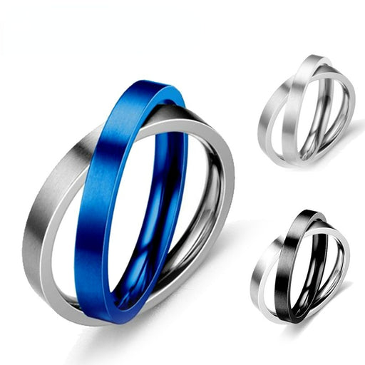 Jewelry WholesaleWholesale Decompression Rotating Titanium Steel Couple Rings JDC-RS-JiYu003 Rings 翼语 %variant_option1% %variant_option2% %variant_option3%  Factory Price JoyasDeChina Joyas De China