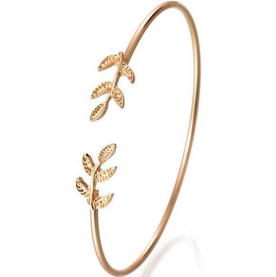 Jewelry WholesaleWholesale open leaf alloy bracelet JDC-BT-RL029 Bracelet 瑞列 %variant_option1% %variant_option2% %variant_option3%  Factory Price JoyasDeChina Joyas De China