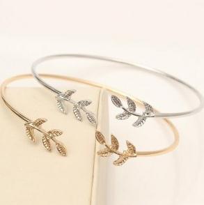 Jewelry WholesaleWholesale open leaf alloy bracelet JDC-BT-RL029 Bracelet 瑞列 %variant_option1% %variant_option2% %variant_option3%  Factory Price JoyasDeChina Joyas De China