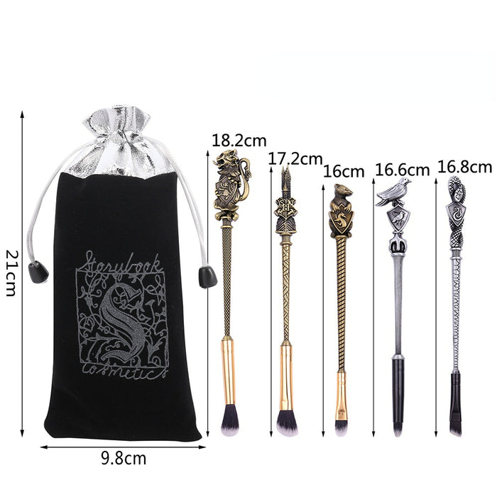 Wholesale Cartoon Metal Manmade Fiber Makeup Brush Set (M) MOQ≥3 JDC-MB-GYu004