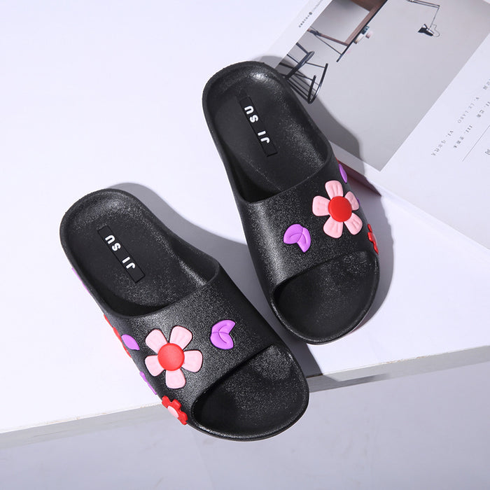 Wholesale summer ladies beach fashion big flower non-slip sandals JDC-SP-Xuanyang002