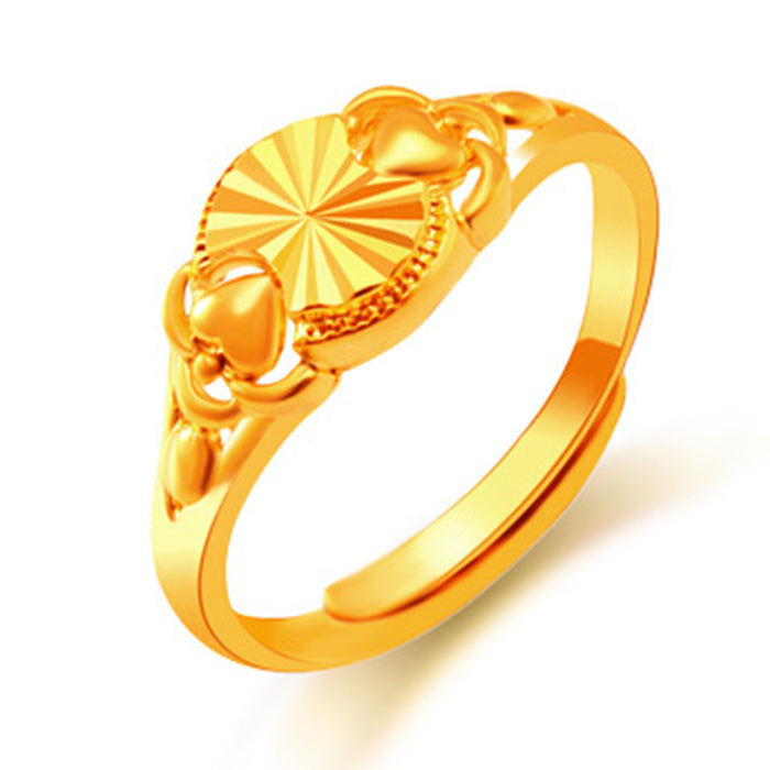 Jewelry WholesaleWholesale Copper Gold Plated Adjustable Ring JDC-RS-XinS001 Rings 鑫饰 %variant_option1% %variant_option2% %variant_option3%  Factory Price JoyasDeChina Joyas De China